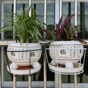 欧式铁艺创意多层花架子绿萝吊兰实木阳台客厅室内落地花盆架特价