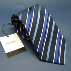 CalvinKlein专柜正品代购深色男士正装条纹商务宽领带礼盒装包邮
