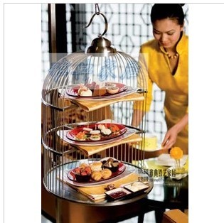 欧式铁艺下午茶鸟笼蛋糕架多层点心架水果架超市展示架自助餐托盘