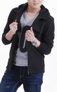 2013春秋新款 专柜正品杰克琼斯 连帽纯色英伦风男士卫衣外套