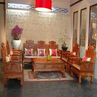 中式红木沙发坐垫 定做 高档 绸缎 高密度海绵垫 沙发垫防滑