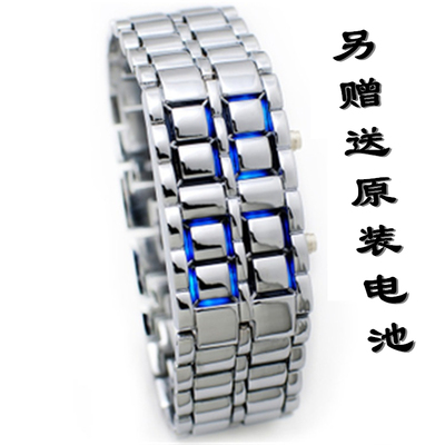 正品LED手表男士 韩国时尚学生 电子表 男表 多功能情侣手链手表