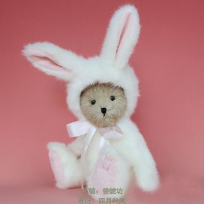 泰迪熊正品正版手工变身可爱兔子麋鹿玩偶小熊毛绒玩具七夕礼物