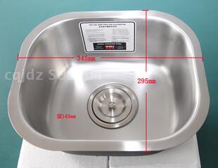 阳台洗手盆 吧台小水盆 SUS304不锈钢水槽 小水斗 小洗手盆3530C