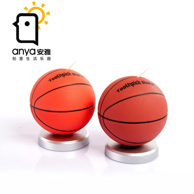 安雅NBA礼品篮球自动牙签盒创意家居高档牙签筒欧式牙签座超特价