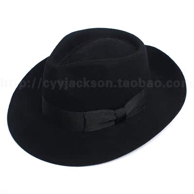 独家巨献 原版 MICHAEL JACKSON 迈克尔杰克逊 帽子 礼帽 黑色