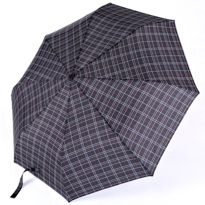 黛雨王晴雨伞正品气质三折伞经典格子全自动开收防紫外线