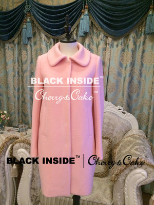 BLACK INSIDE 高级成衣定制 意大利进口面料 粉色茧型 呢大衣