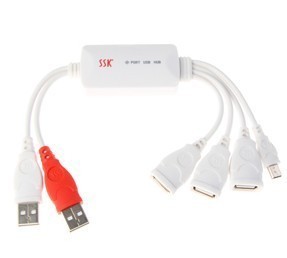 正品 SSK飚王 八爪鱼 USB HUB 4口扩展 USB集线器 SHU010