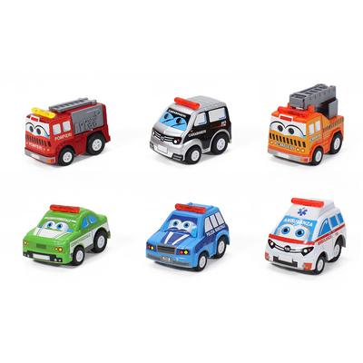 12辆回力车玩具 套装 宝宝迷你小汽车 儿童玩具回力车 警车消防车