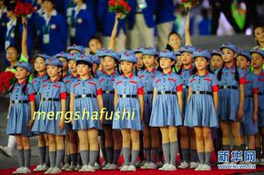 儿童舞蹈服小红军表演服儿童演出服军装少儿合唱服八路舞台装裙