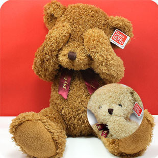 正版GUND布娃娃大号可爱80cm害羞熊泰迪熊毛绒玩具 包邮生日礼物
