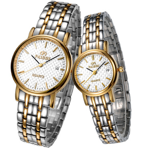 香港派仕正品牌情侣表手表时装表复古表 超薄石英防水腕表一对价