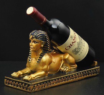 超值包邮特价欧式创意埃及法老时尚狮身人面像红酒架时尚葡萄酒架