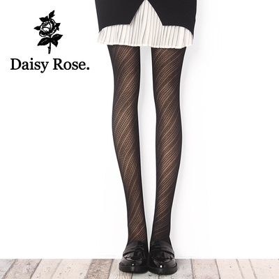 Daisy Rose日系波点螺旋斜纹超薄显瘦丝袜连裤袜百搭防勾丝女袜子