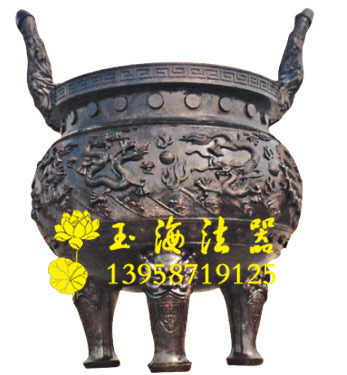 供应各种铜铸香炉香炉订做寺庙香炉佛堂香炉圆形平口香炉208