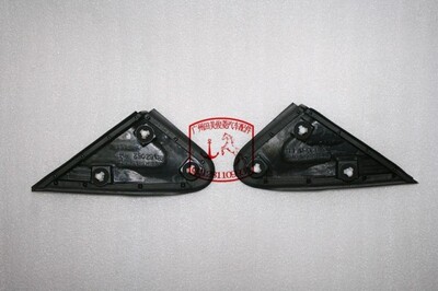 三菱EVO 8代9代 倒车镜三角板 倒车镜黑色装饰板