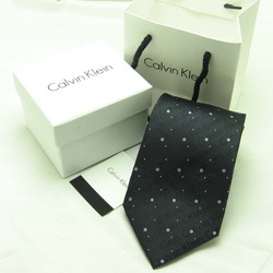 Calvinklein专柜正品代购100%真丝经典多色商务男士领带礼盒装
