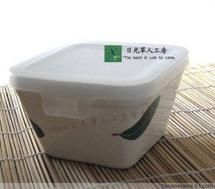 日系饭盒 日式小物·和风家居 陶瓷便当盒 薰衣草芹菜树叶(小)