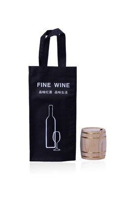 新品无纺布袋定做现货单双支红酒袋加急礼品购物袋制作定制印logo