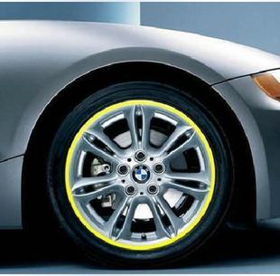 新款汽车轮毂贴纸 轮圈贴 反光贴荧光贴16寸车轮装饰贴条 特价