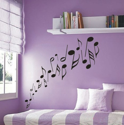 音乐符号.墙贴艺术客厅卧室床头大号浪漫满屋壁贴韩国装饰牆貼纸