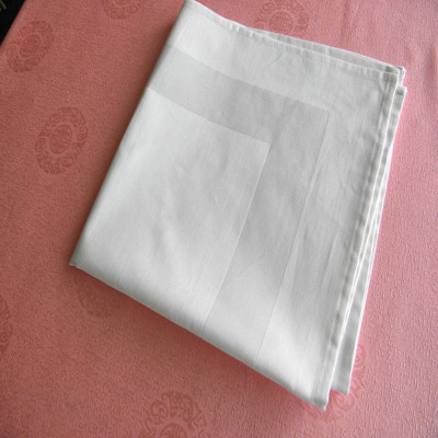 新款口布 纯棉餐巾 纯色口布 全棉西餐布 口布折花 白色　定做