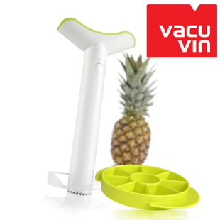 进口荷兰Vacu Vin正品去眼菠萝刨菠萝器水果刀去皮取瓤器三件套装