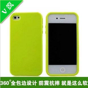 iphone4 4s手机壳硅胶套 苹果4手机壳 新款可爱纯色保护套外壳 潮