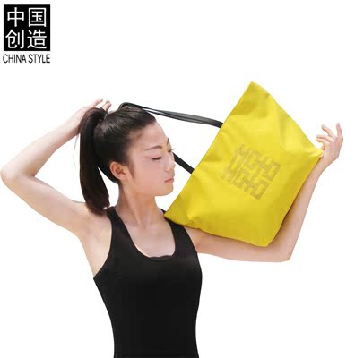 设计师原创正品 新款中国风双喜尼龙布包单肩包女包