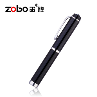 ZOBO正牌 七重过滤烟嘴 循环 可清洗 创意钢笔式 黑色