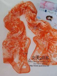 2014新款丝巾100%真丝网格纱女士sprit围巾卷边围巾披肩长方形