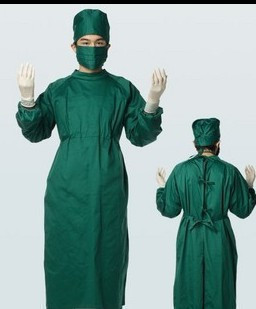 优质纱卡纯棉手术衣 手术服 洗手衣 刷手衣 墨绿色 有各种护士服