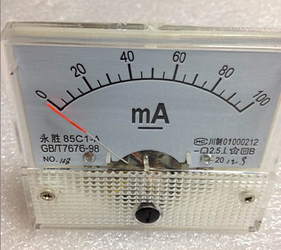 高品质 85C1 型指针式直流 DC100mA 毫安电流表头 品种多 请咨询