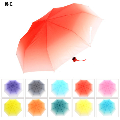 OK韩版晴雨伞 渐变色时尚个性伞 太阳伞遮阳伞 防紫外线
