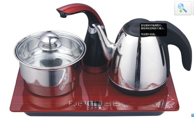 升级版泡茶三合一电磁炉茶具 带抽水加水器烧水壶 茶具套装