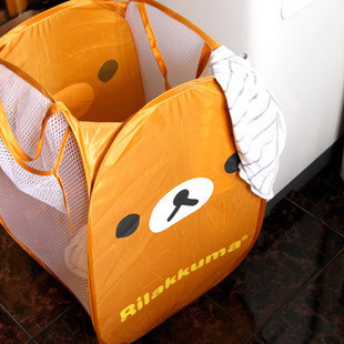 Hello Kitty 轻松熊卡通可爱可折叠式脏衣篮收纳篮储物篮子洗衣篮