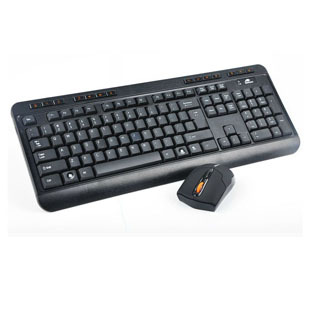 猛豹无线智连2.4G多媒体防水无线键鼠套装 无线电脑键盘鼠标