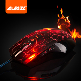 【天策外设】Ajazz/黑爵 Q7 有线USB电竞发光电脑游戏鼠标