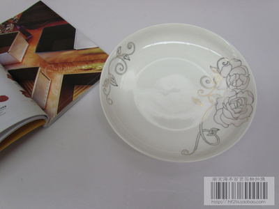 靓影国色天香果盘 陶瓷盘子 菜盘 餐盘 优质骨瓷碟 7英寸、8英寸