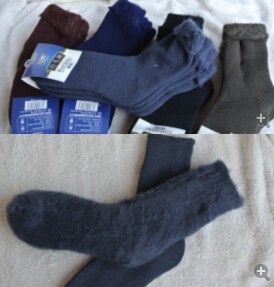 4双包邮冬季超特厚内加绒男士袜子男袜中统保暖毛圈短袜子多色