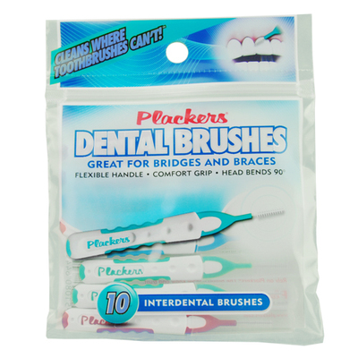 牙间刷牙缝刷 美国Plackers进口牙齿间隙清洁器 刷头弯曲可调 I型