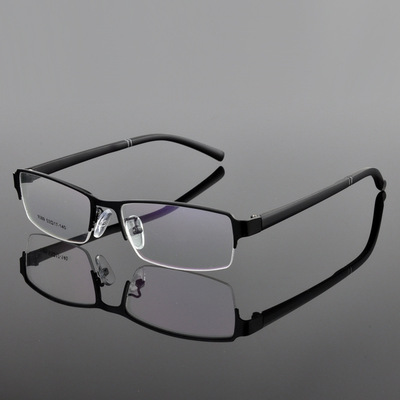 超舒适 眼镜框 近视 男款 半框眼镜架 男 近视眼镜 男 配眼镜096