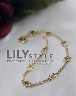 特价 2013新款 品牌首饰 镀金色/银色女式手链/短项链实拍