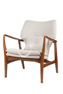 【设计巨蛋】 北欧时尚休闲布艺沙发椅咖啡厅椅