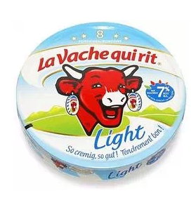 荷兰直邮凑拍乐芝牛La Vache高钙原味宝宝奶酪低脂 8块装