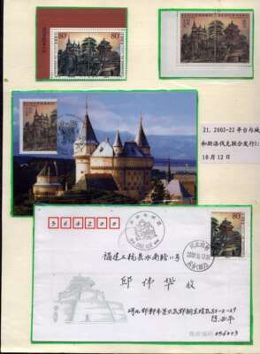 《中外联合发行邮票欣赏》邮集（二框 32贴片 全集1万元）（8-6）