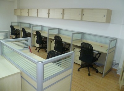 广州办公家具 简约 屏风办公桌 2人卡座 电脑桌写字楼办公桌