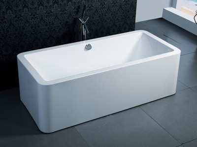 高邦亚克力豪华一体独立浴缸1.7米626A浴盆可选装龙头