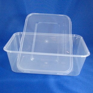 750ml 高档次塑料一次性保鲜盒 外卖盒 饭盒 食品盒 长方形20只装